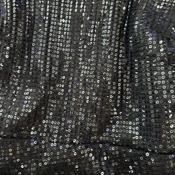 Ramy Brook Richie Sequined Mini Dress Navy Open Back (D11) - Picture 4 of 6